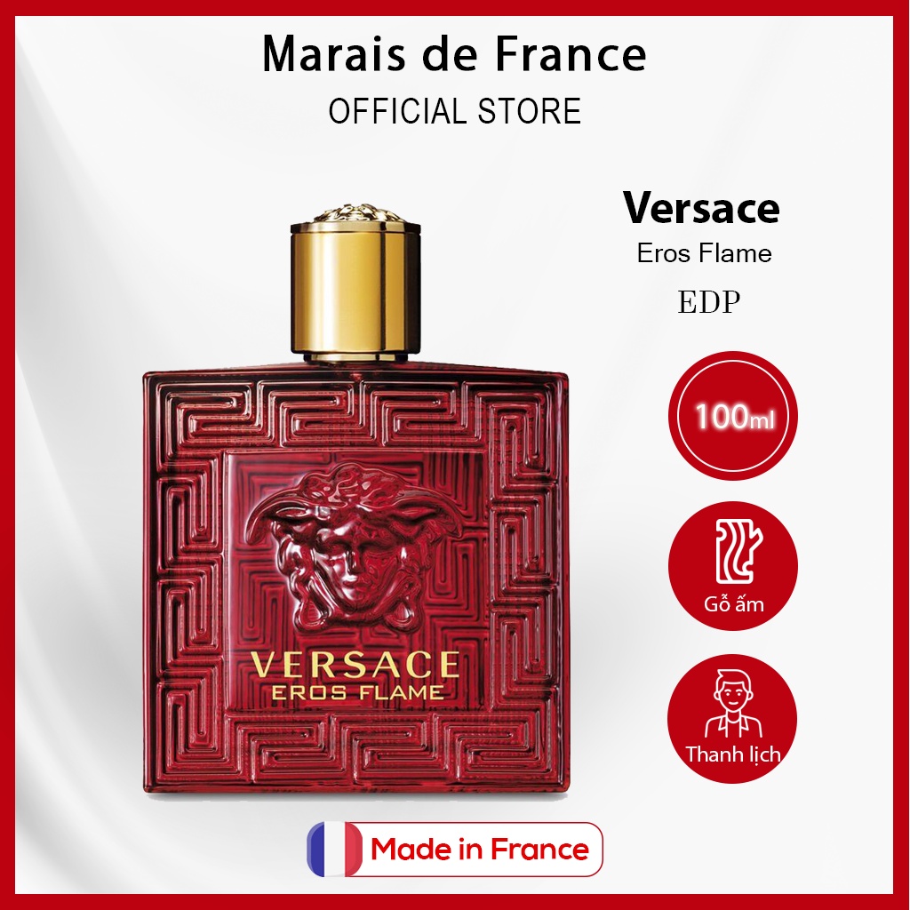 Nước Hoa Nam Versace Eros Flame EDP 100ml nồi địa nhập khẩu chính hãng pháp có bill bảo hành