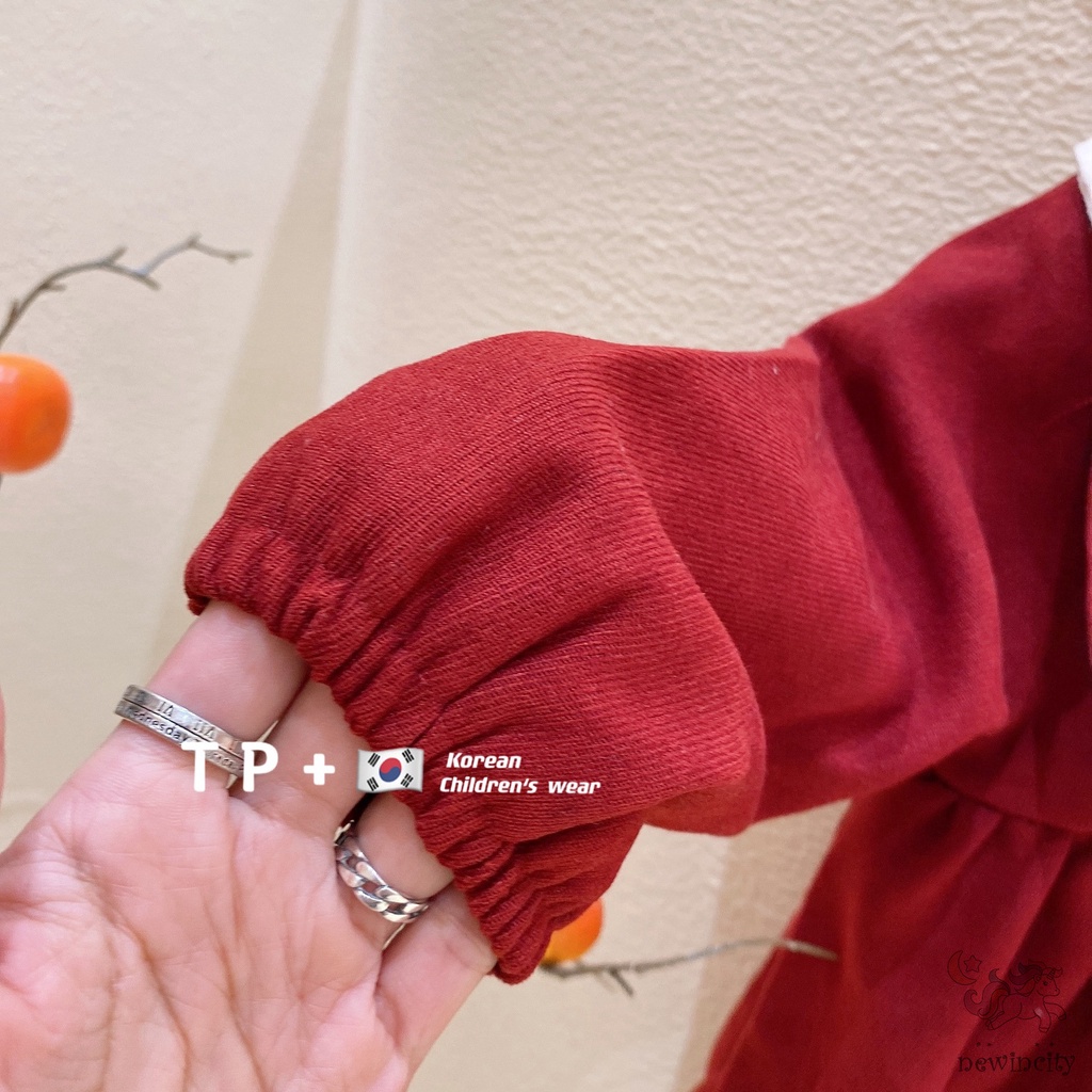 Đầm nhung thời trang thu đông hàn quốc dành cho bé gái