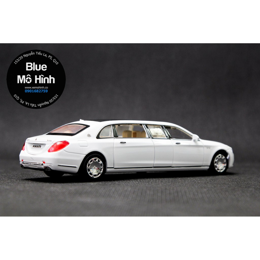 Xe mô hình Limousine Mercedes Maybach S650 Pullman 1:32