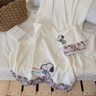 Cửa Hàng Cuộc Sống Dl Life Store|Khăn Tắm Cotton Nguyên Chất Thấm Hút Tốt In Họa Tiết Hoạt Hình Snoopy Nhật Bản 2022