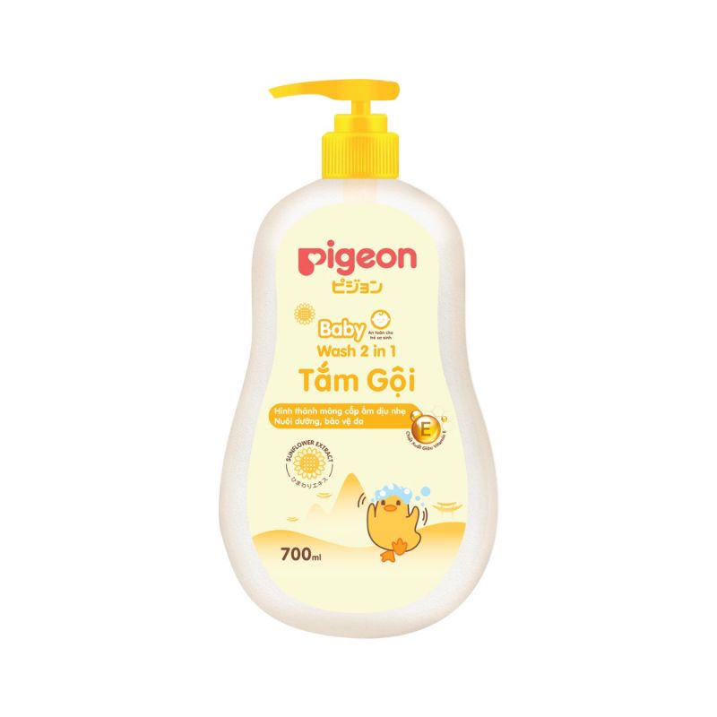 [Mẫu mới]Sữa tắm gội toàn thân Pigeon 700ml