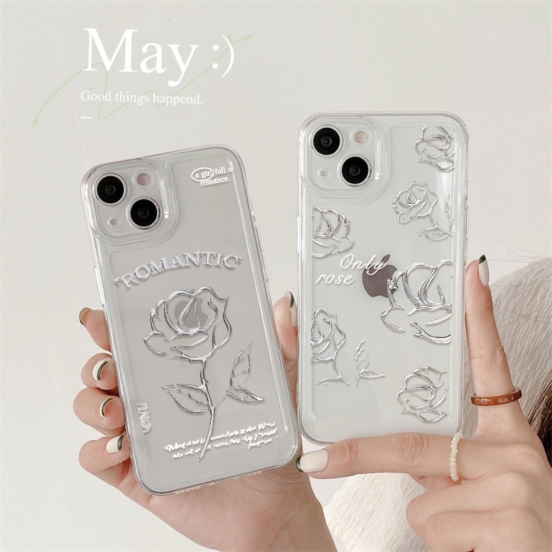 Ốp Điện Thoại TPU Acrylic Trong Suốt Chống Sốc Cho iPhone 11 Pro Max 13 Pro 12 Pro XS Max XR X 8 Plus 7 Plus SE 2020 2022