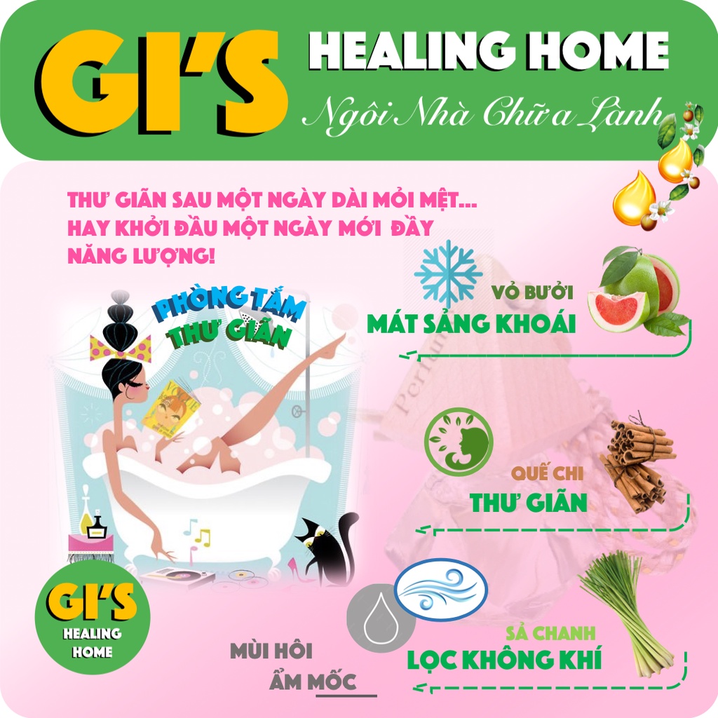 Tinh dầu treo Ứng Dụng Cuộc Sống GI’S Healing Home – Pure Essential Oil – Tinh Dầu Thiên Nhiên đầy đủ Dược Tính