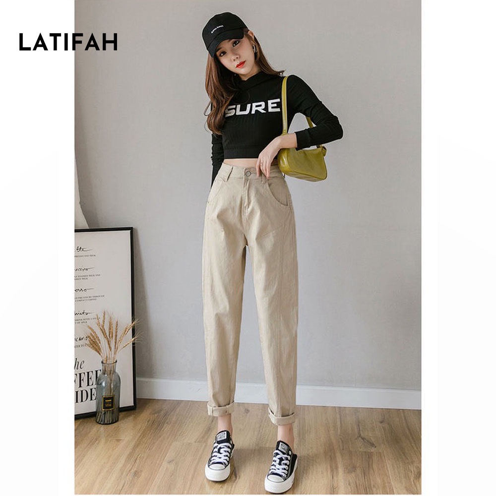 Quần baggy kaki ống nhỏ LATIFAH QD048 phong cách ulzzang trẻ trung năng động