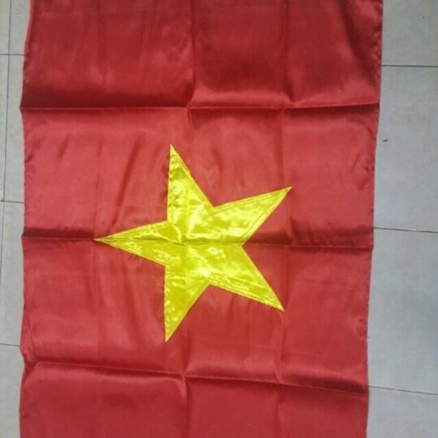 10 Cờ tổ quốc sa tanh bóng kích thước 70X90CM | BigBuy360 - bigbuy360.vn