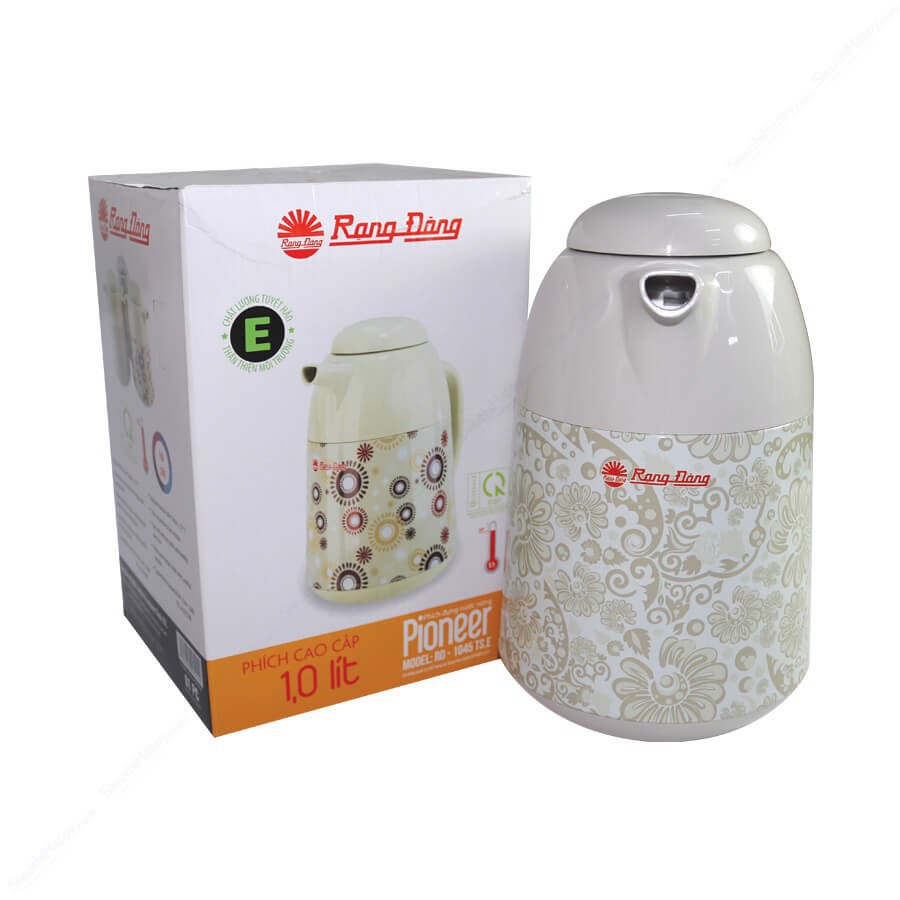 Phích nước nóng Rạng Đông 1L RD 1045 TS.E hoa văn ngẫu nhiên