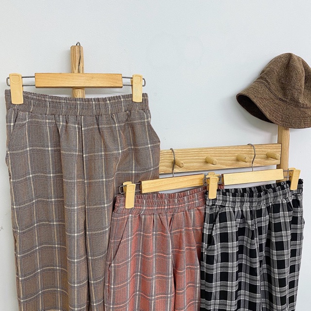 ÁO BEEN CROPTOP VÀ QUẦN CARO CULOTES from suông rộng
