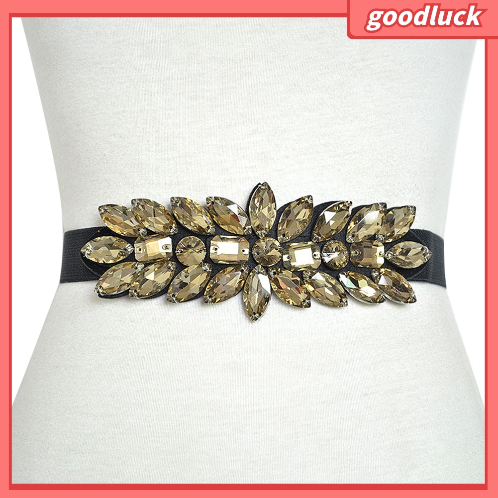 Thắt lưng co giãn đính đá cho nữ