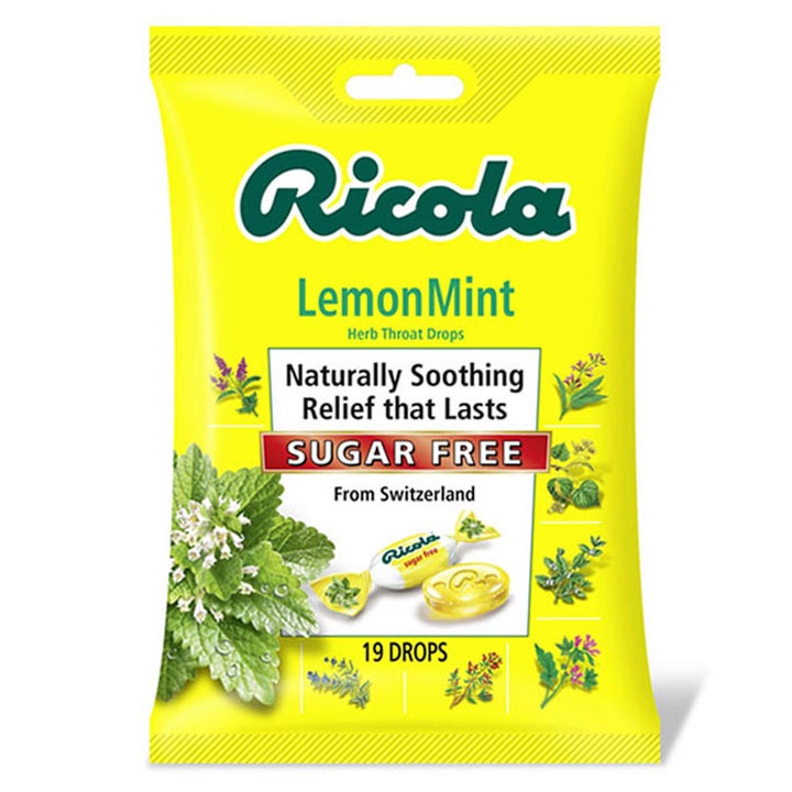 Kẹo ngậm giảm ho, đau họng Ricola nhiều mùi