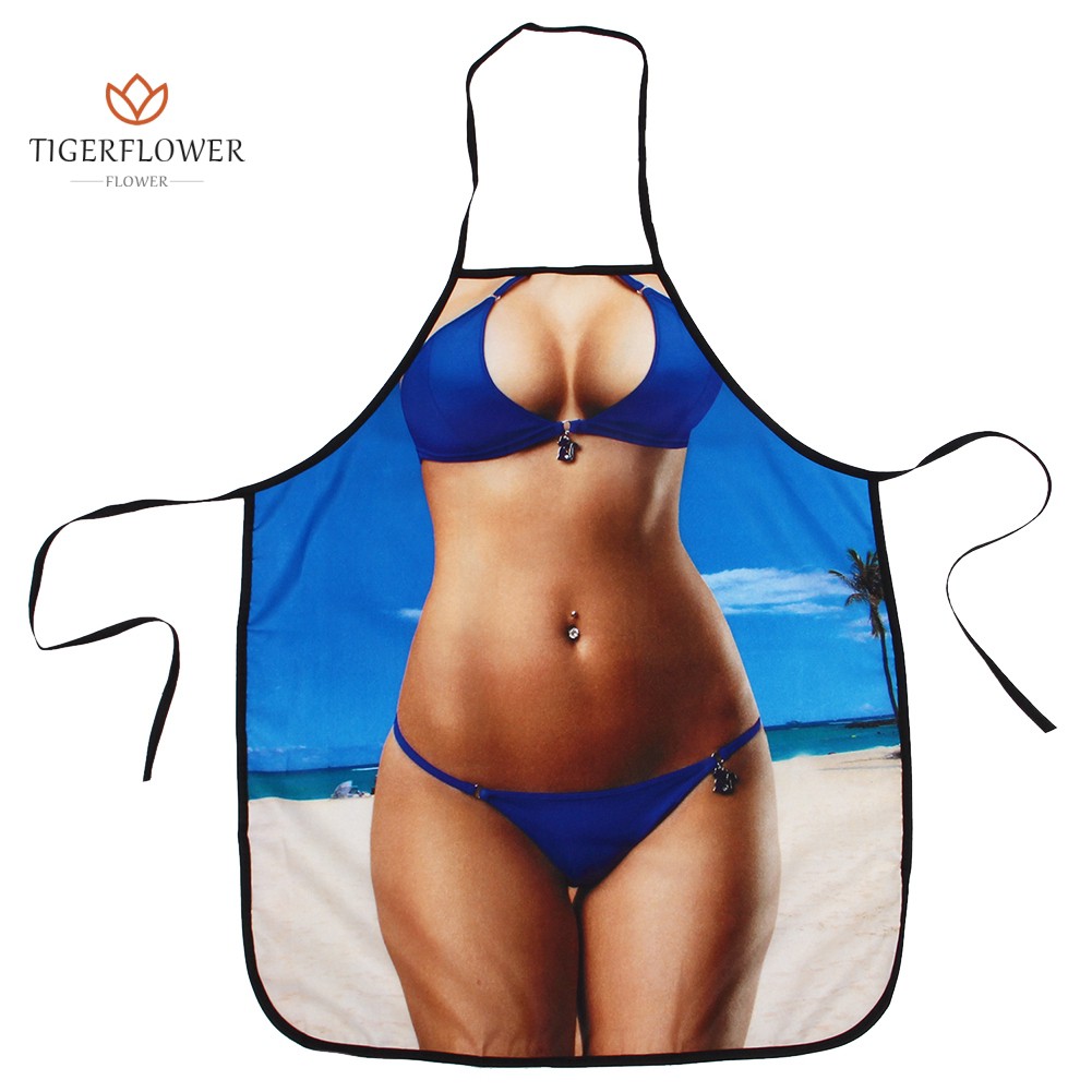 Tạp dề in hình bikini phong cách vui nhộn