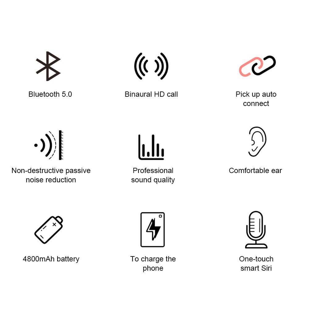 Tai nghe Bluetooth  S11 Quốc tế TWS 5.0 kiêm pin dự phòng 4800 mAh  8D cảm ứng kháng nước F92 Kim Nha shop