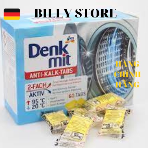 5 VIÊN TẨY LỒNG MÁY GIẶT DENKMIT ANTI KALK