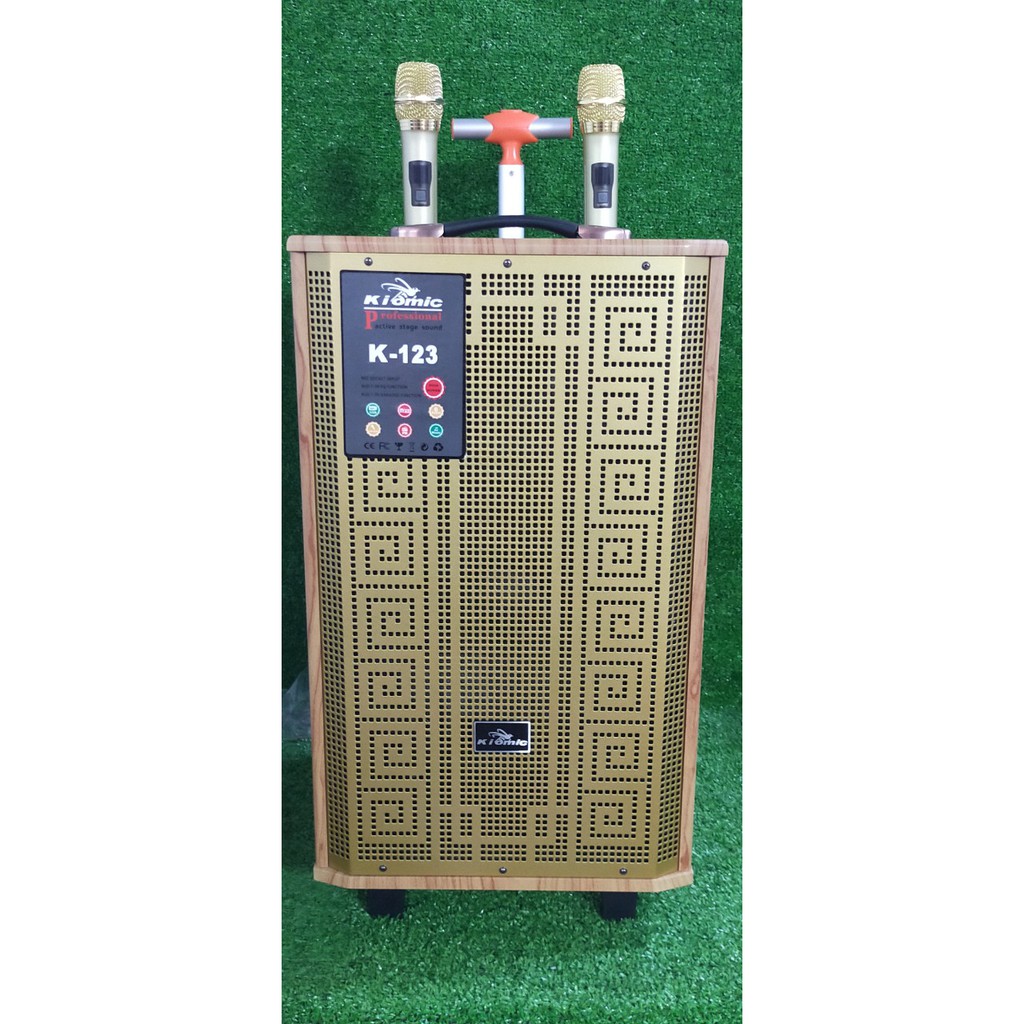 Loa Kéo Di Động 3 Tấc Thùng Gỗ Kiomic K123 - K126  chuyê sỉ
