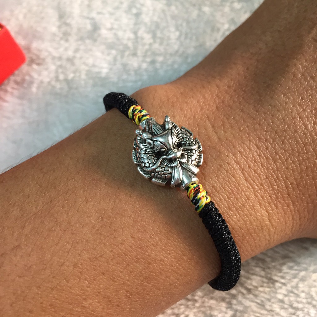 Vòng tay dây đỏ may mắn mix bạc 925 VCD38 (01,02,....,09)