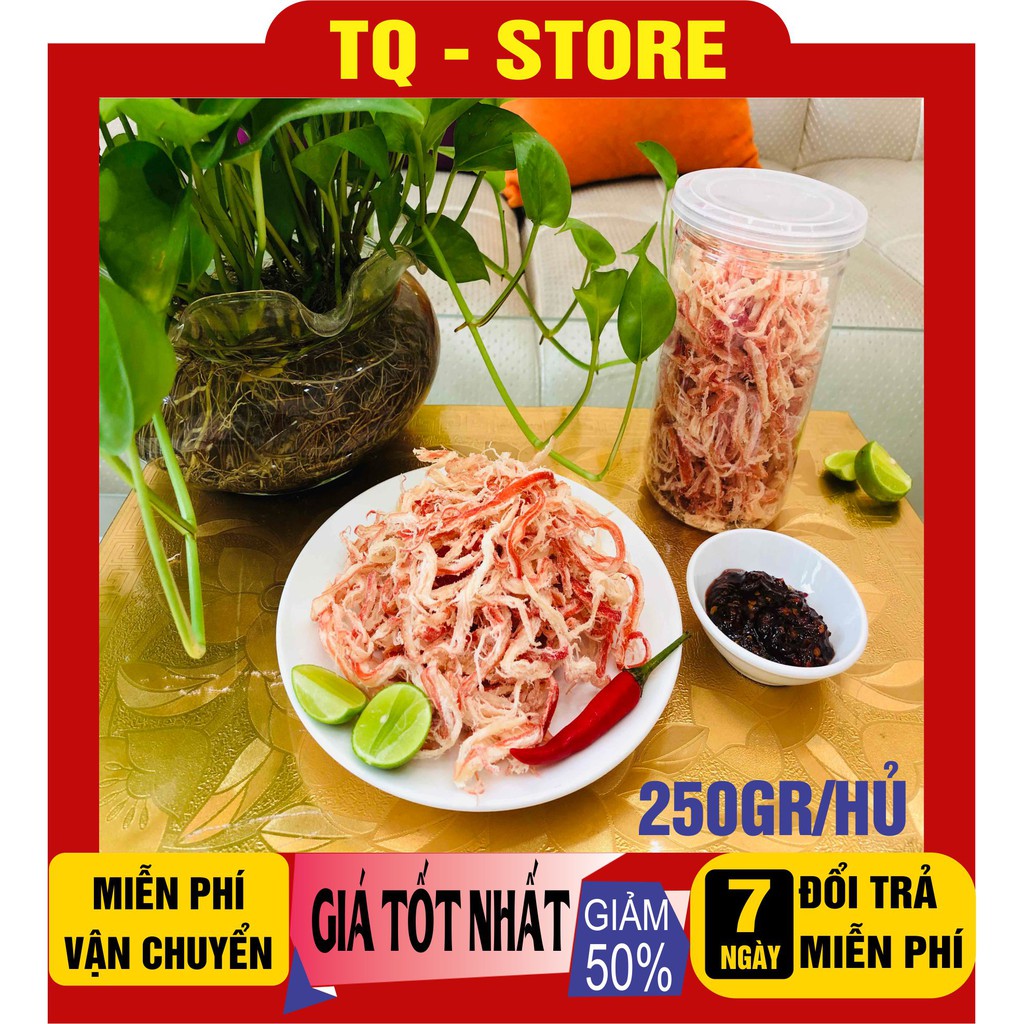 Mực Xé Sợi Hấp Nước Dừa Qúa Ngon-Hủ 250G