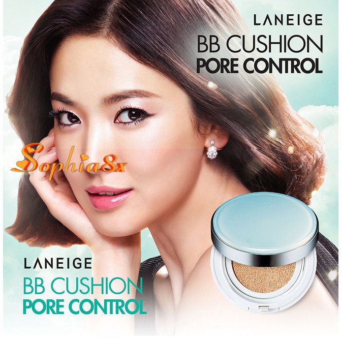 Phấn nước 2 lõi trắng mịn tự nhiên Laneige BB Cushion Pore Control