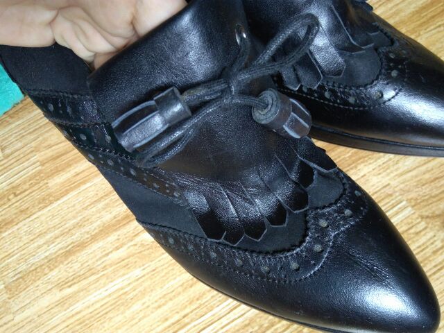 Bốt da thật size 37-37.5