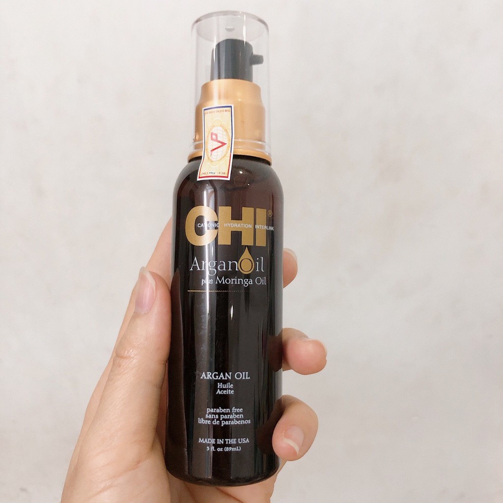 Tinh dầu chăm sóc tóc cao cấp CHI Argan Oil Moringa 89ml