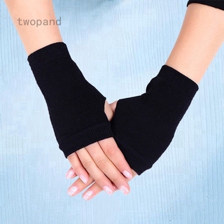 Đôi găng tay len hở ngón ấm áp cho nữ