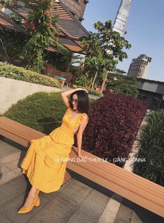 Đầm maxi cánh tiên