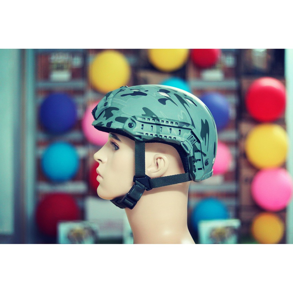 Mũ Bảo Hiểm Lính  Vành In VIA -Bảo Hành 12 Tháng.