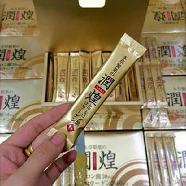 Gold Premium Hanamai Collagen Chiết Xuất Sụn Vi Cá Mập Nhật Bản Hộp 60 gói