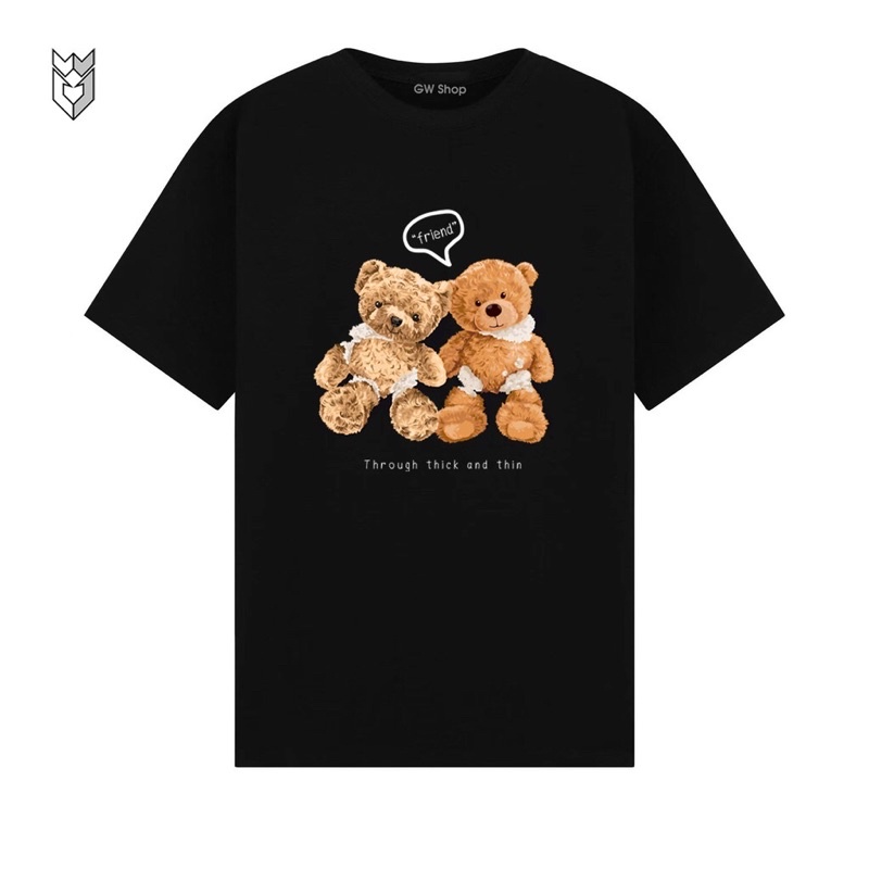 Áo thun đôi nam nữ Gấu, Đã Có Bồ unisex cá tính Trend giá rẻ, cotton 3158 mặc nhóm  Free ship