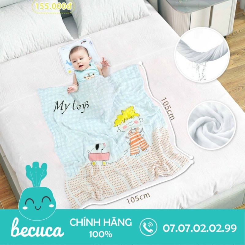 Khăn đa năng GOODMAM 105x105cm cao cấp cho bé