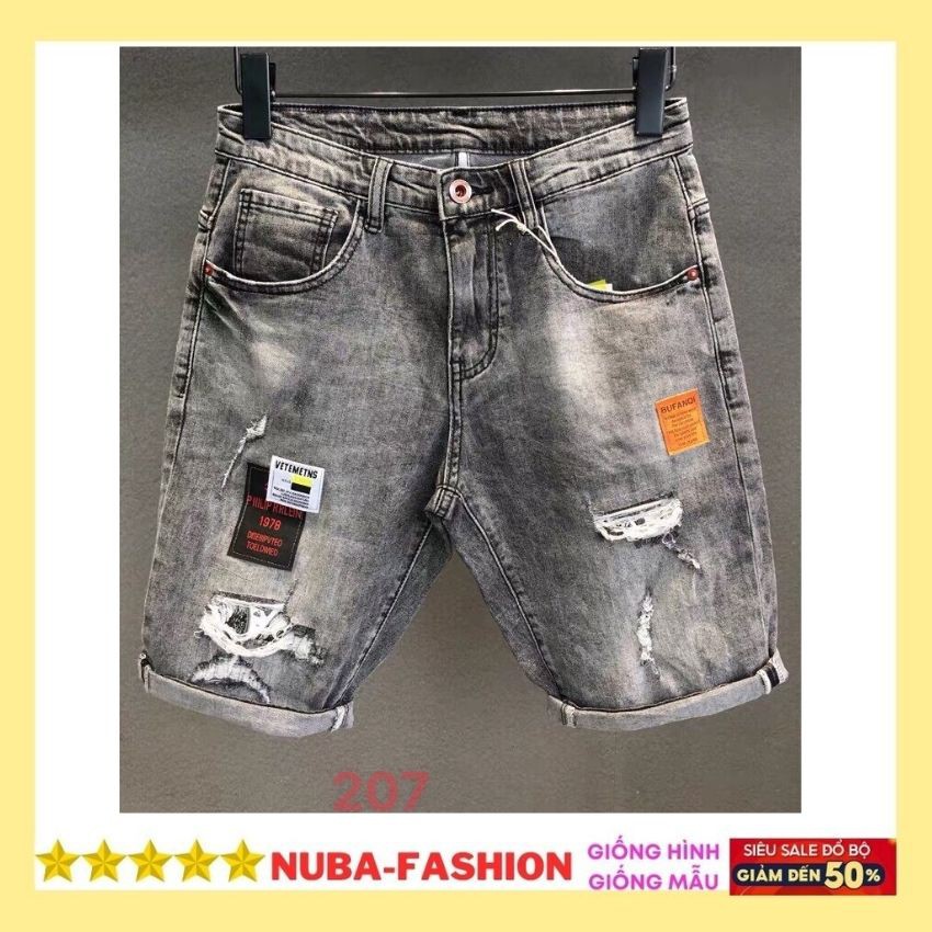 Quần short jean nam cao cấp chất vải bò,màu xám đẹp giá rẻ AT 207 | BigBuy360 - bigbuy360.vn