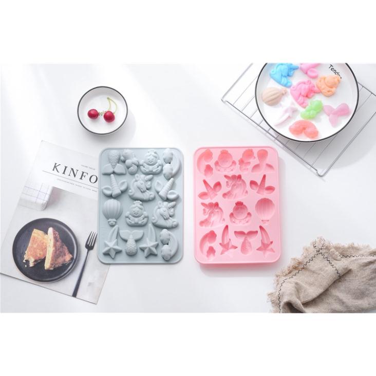 Khuôn silicon làm bánh, socola dễ thương