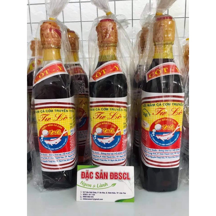 Nước mắm Tư Lò cá cơm truyền thống Phú Quốc