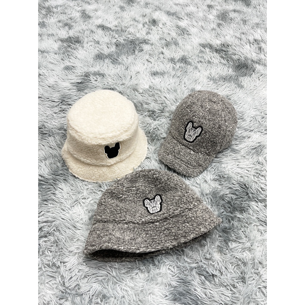 Nón Vành Thời Trang Life-Work Logo Fleece Bucket Hat H94