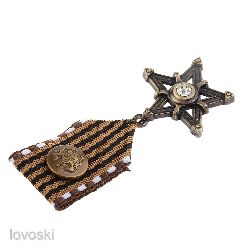 Ghim Cài Áo Đính Đá Hình Ngôi Sao Vintage Thời Trang Cho Nam