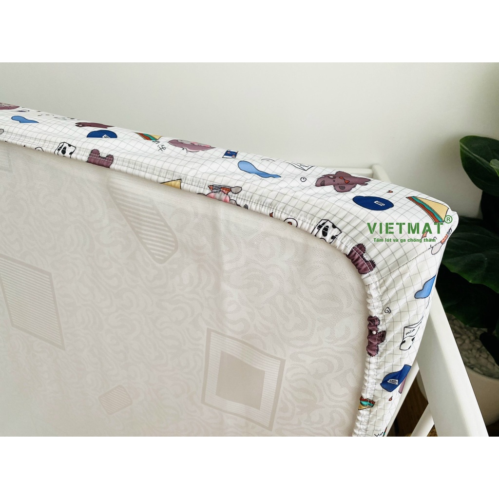 Ga chống thấm cotton TILO cho cũi, giường lau được, giặt máy lâu dài