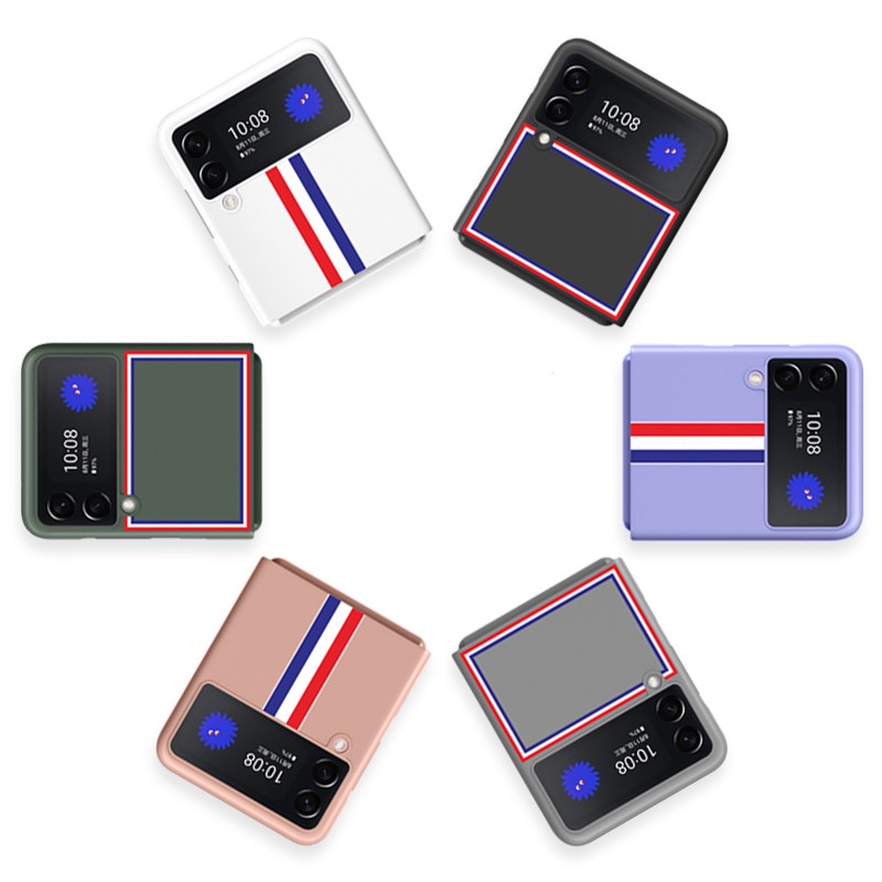 Ốp điện thoại HOCE họa tiết kẻ sọc kiểu cổ điển cho Samsung Z Flip 3 5G Z Flip 4 5G Galaxy Z Flip 3 Z Flip 4