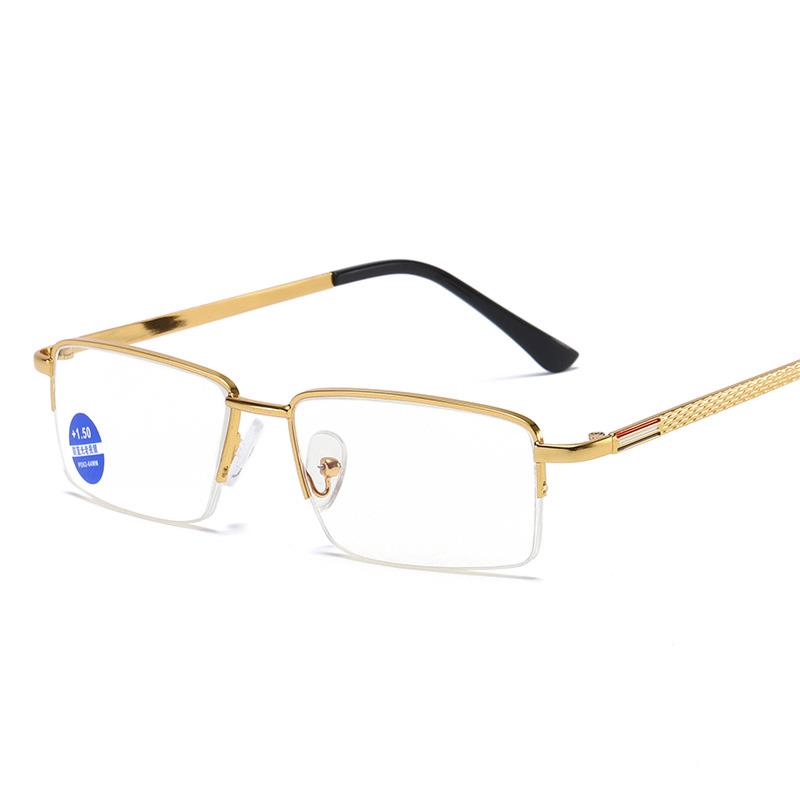 Kính đọc sách chống tia xanh mới gọng kim loại HD cho nam +1.00/+1.50/+2.00/+2.50/+3.00/+3.50/+4.00
