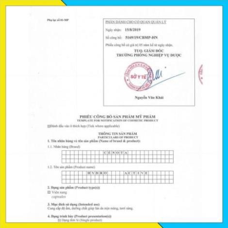 [Chính hãng] Viên nang cấp ẩm Hydroactive Acid Cénota cấp ẩm, mịn da tức thì | BigBuy360 - bigbuy360.vn