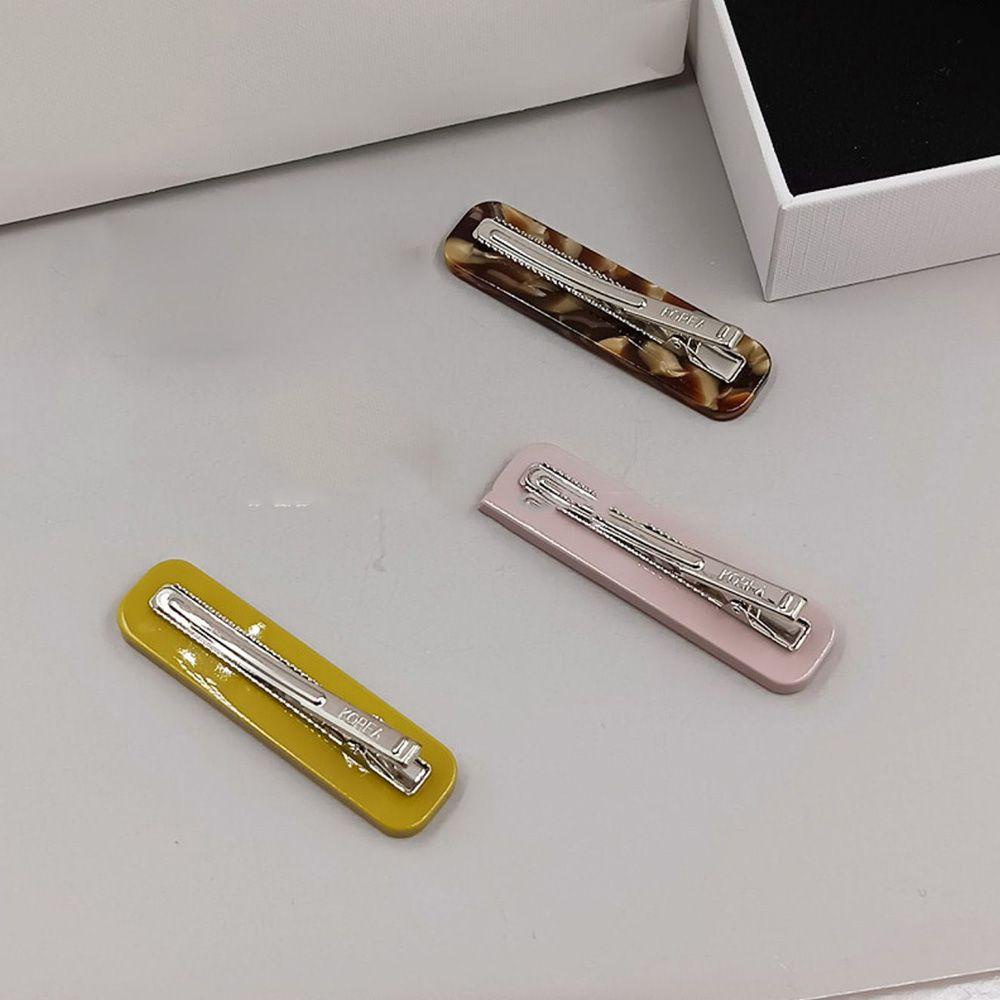 Qqmall Kẹp Tóc Mái Mỏ Vịt Họa Tiết Hình Học Phong Cách Retro Thanh Lịch Cho Nữ