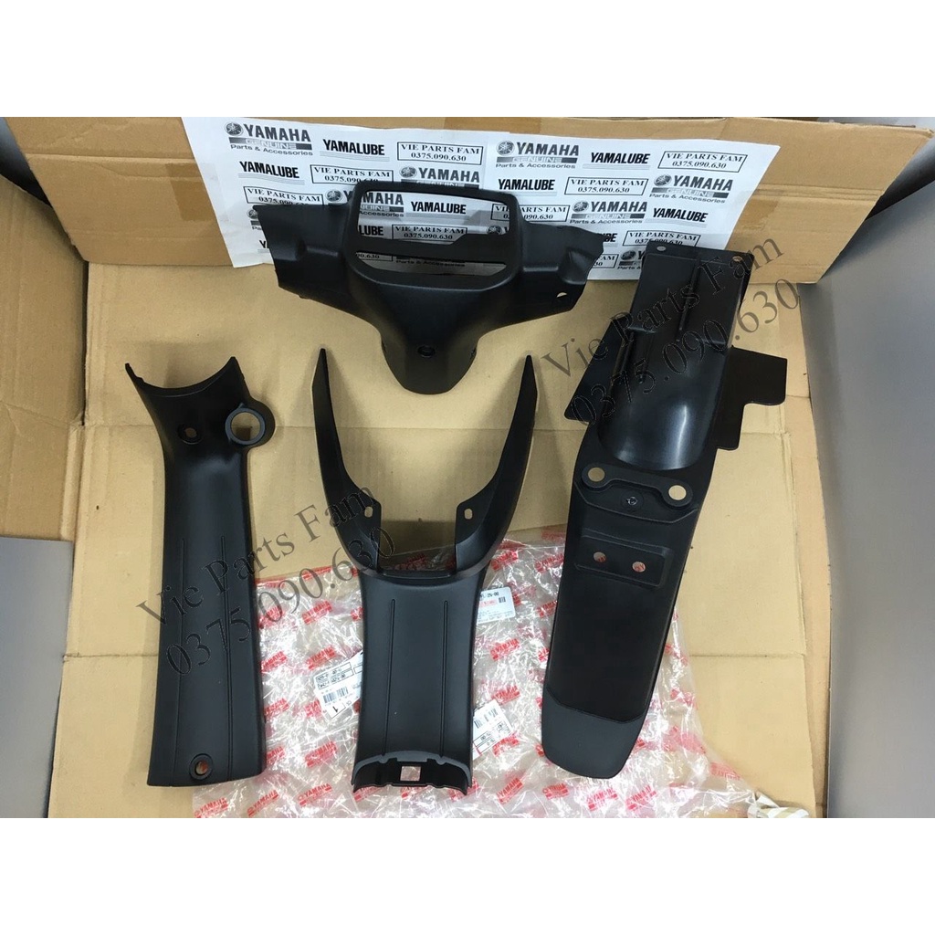 Combo 4 món nhựa nhám Sirius đời đầu số lùi (thắng/ phanh ĐÙM) - Hàng chính hãng Yamaha