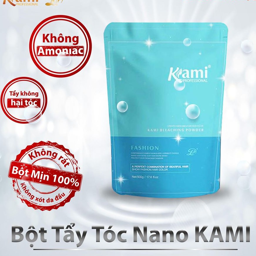 ✅ Bột tẩy tóc Kami cao cấp, bột tẩy mịn, chứa nhiều dưỡng chất.