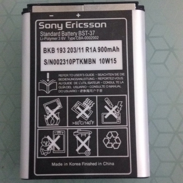 Pin sony Ericsson BST-37 xịn