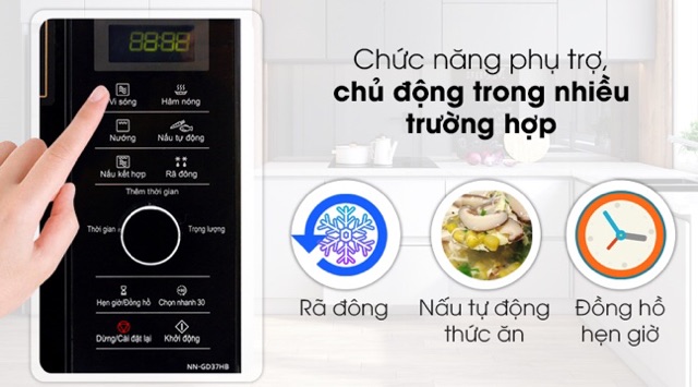 Lò vi sóng có nướng inverter Panasonic NN-GD37HBYUE 23 lít (Miễn phí giao tại HCM-ngoài tỉnh liên hệ shop)