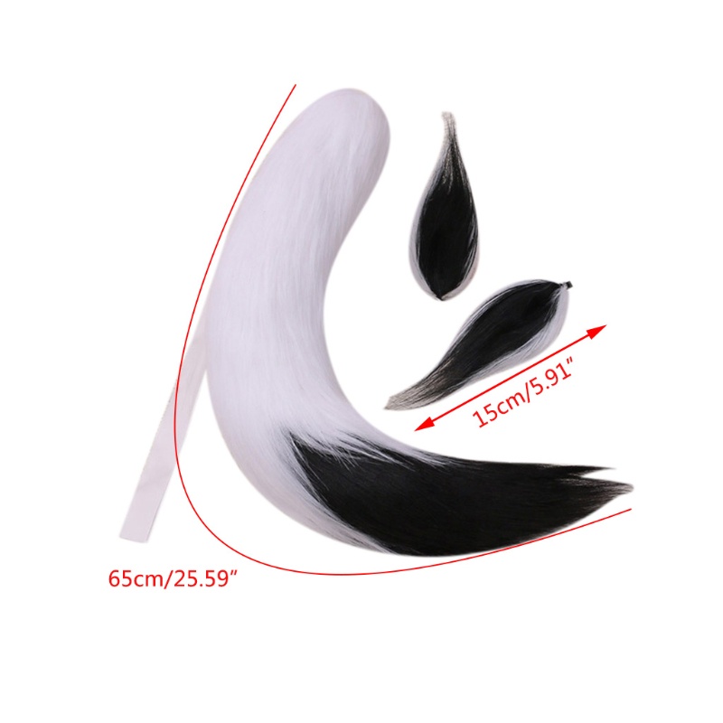 Tai Sói Giả Phối Lông Thú Dùng Hóa Trang Cho Người Lớn Và Trẻ Em