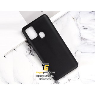 Ốp lưng silicon dẻo màu đen, không ố vàng Samsung Galaxy A21S