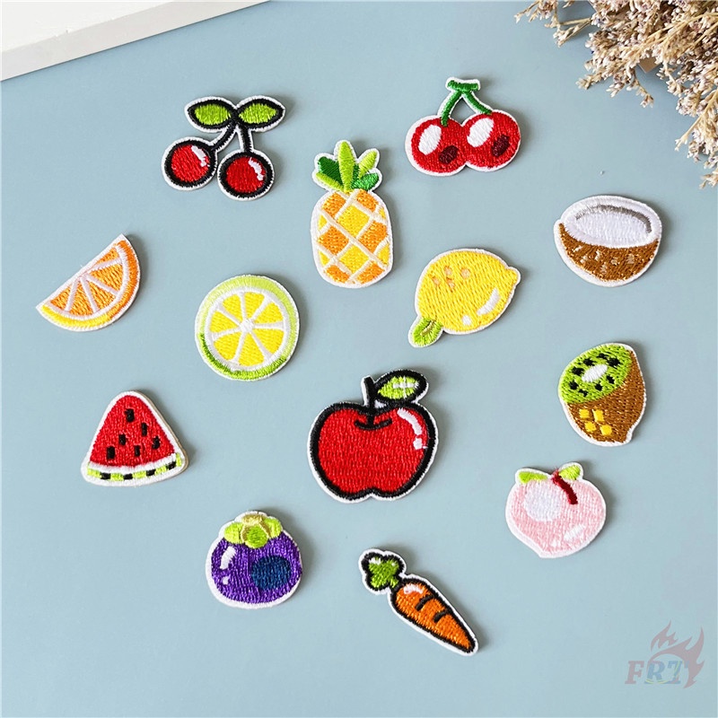 ☸ Mini Fruits - Miếng Dán Tự Dính Hình Cherry / Dưa Hấu / Dừa / Dứa ☸ 1 Miếng Dán Ủi Quần Áo Hình Chim Hồng Hạc