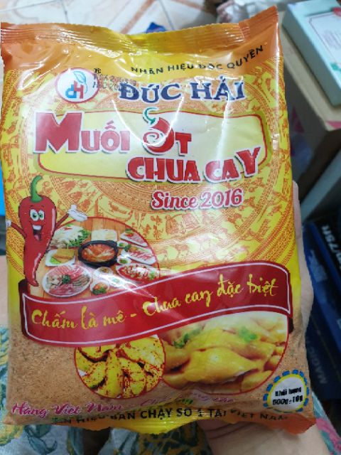 Muối ớt bột canh chua cay Hảo Hảo hàng Việt nam