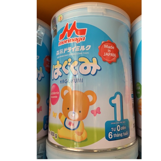 [6 lon tặng quà] Sữa bột Morinaga 1 850g - Sữa morinaga nhập khẩu từ Nhật số 1 loại 850g date 2022