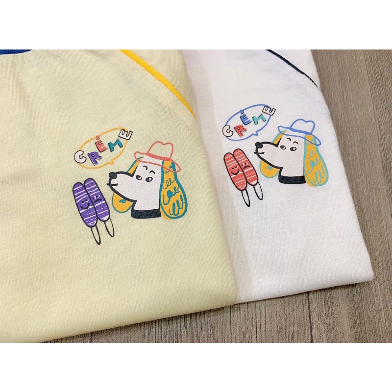 Bộ Milkmile logo chú chó- HÀNG SALE KO ĐỔI TRẢ