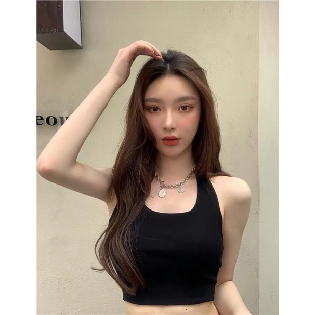 ÁO CROPTOP CỔ YẾM ULZZANG ĐEN - TRẮNG 2021 | WebRaoVat - webraovat.net.vn