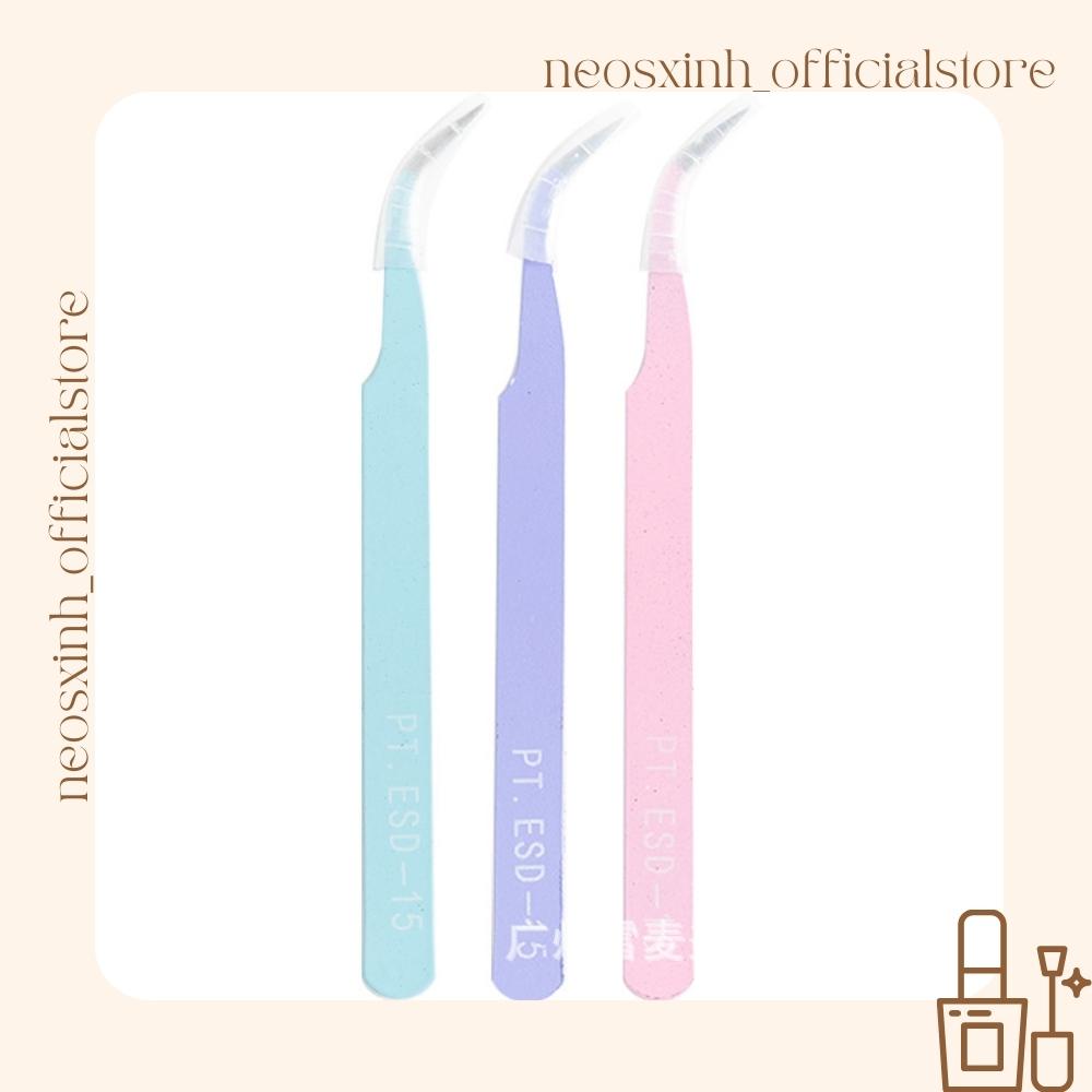 Nhíp Gắp Dài 4 Màu Bộ 2 Cây Bằng Thép Không Gỉ Gắp Mi Giả, Sticker, Linh Kiện, Phụ Kiện Làm Móng - Neosxinh Nails
